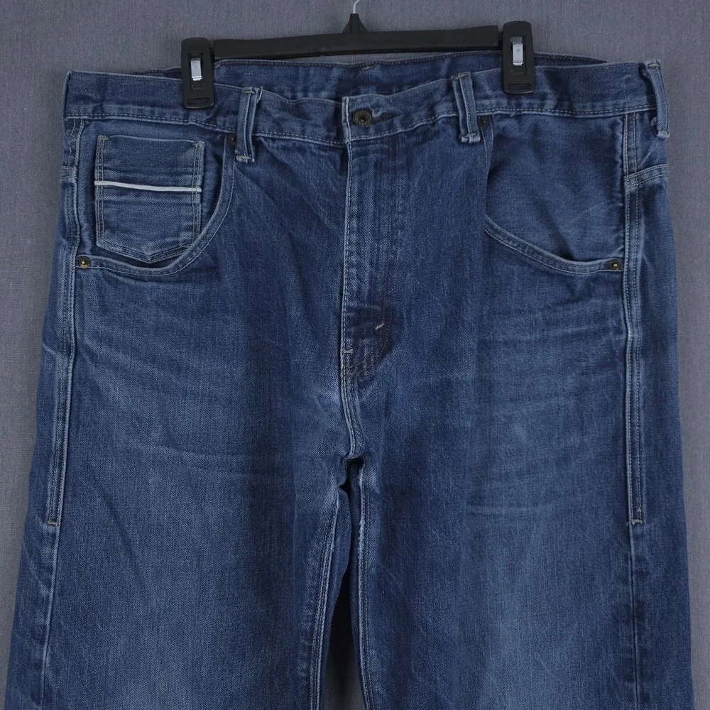 Vintage Levis 569 Baggy Jeans Mens 40x32 (Fits 38x31) Blue Loose Fit Flap Pocket
